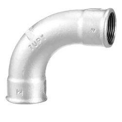 Curva 90° Galvanizada Fêmea 3/4'' Tupy - Santec