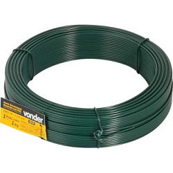 Arame Revestido 1kg com PVC Verde BWG 18 Vonder 7495018000 - Santec