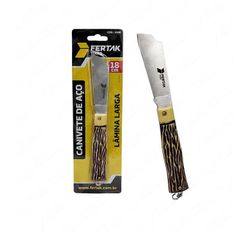 Canivete de Aço Lâmina Larga 18cm Fertak 4308 - Santec