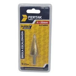 Broca Escalonada 4mm a 20mm 9 Etapas Fertak 12992 - Santec