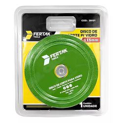 Disco de Corte para Vidro 115mm Fertak 28131 - Santec
