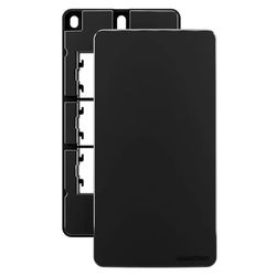 Placa Condulete Sleek 3/4 Cega Com Suporte Preta Margirius 2... - Santec
