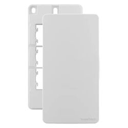 Placa Condulete Sleek 3/4 Cega Com Suporte Branca Margirius ... - Santec