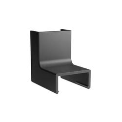 Cotovelo para Canaleta Sistema X 20×10mm com 2 Unid Preta Ma... - Santec