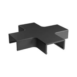 Cruzeta Para canaleta 20×10mm Preta C/ 2pçs Margirius 21891 - Santec