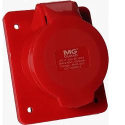Tomada Industrial Embutir 32A 3P+T Vermelha Margrius 21627 - Santec