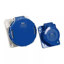 Tomada Industrial Embutir 32A 2P+T Azul Margirius 21618 - Santec