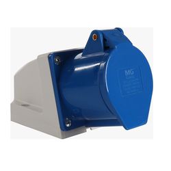 Tomada Industrial Sobrepor 32A 3P+T Azul Margirius 21606 - Santec