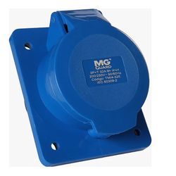 Tomada Industrial Embutir 32A 3P+T Azul Margirius 21642 - Santec
