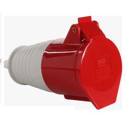 Pino Tomada Femea Industrial 16A 3P+T Vermelha Margirius 216... - Santec