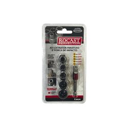 Jogo Soquete Extrator Saca Parafuso Porca 1/4 a 1/2 6 Peças ... - Santec