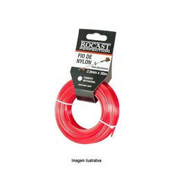 Fio de Nylon para Roçadeiras Bitola 2.7mm Rolo 30m Rocast 31... - Santec