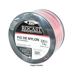 Fio de Nylon para Roçadeiras Bitola 3.0mm Rolo 154m Rocast 3... - Santec