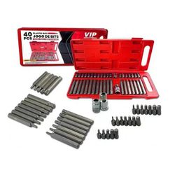 Jogo De Bits Torx Multidentada E Allen Com 40 Peças Vip - Santec