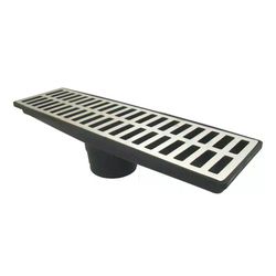 Grelha Ralo Pluvial Linear com Coletor 15x50cm Aluminio Saíd... - Santec