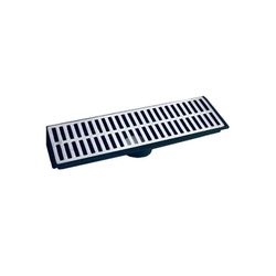 Grelha Ralo Pluvial Linear com Coletor 20x50cm Aluminio Saíd... - Santec