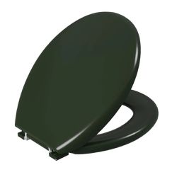 Assento Sanitário Oval Almofadado Astra Verde 5 - Santec