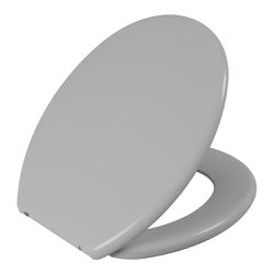 Assento Sanitário Oval Anatômico Astra Cinza 2 - Santec