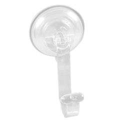 Cabide Plástico com Ventosa Astra Cristal - Santec