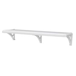 Prateleira Plástica com Suporte 103 x 20 cm Astra Branco - Santec