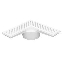 Ralo de Canto Branco RCAN1 100mm ASTRA - Santec