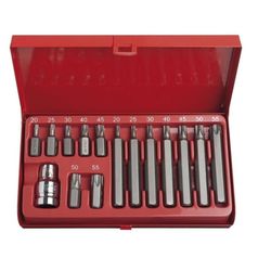 Jogo De Bits Torx T-20 A T-55 C/ 15 Peças 8Sq - Santec
