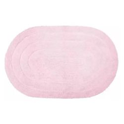Tapete para Banheiro Allegro Rosa Oval 40cm x 60cm - Kapazi - Santec