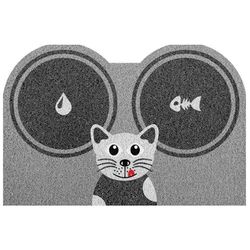 Capacho Vinil Pet 40cm x 60cm Hora do Lanche Cat Kapazi - Santec