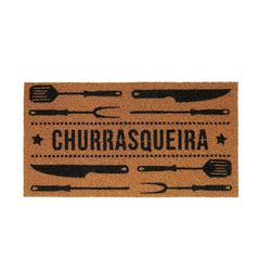 Capacho Vinil SuperPrint 40cm x 75cm Churrasqueira Kapazi - Santec