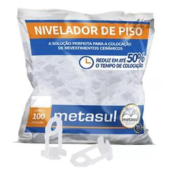 Nivelador De Piso 2,00mm Pacote Com 100 Peças Metasul - Santec