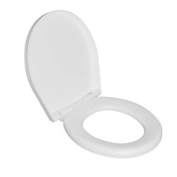 Assento Sanitário Oval Branco Almofadado 3 em 1 com Fechamen... - Santec