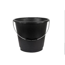 Balde Plastico Preto 12L Alça Metal Max 39710 - Santec