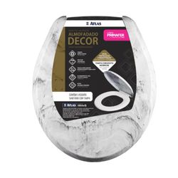 Assento Sanitário Branco Mármore Almofadado Primafer - Santec