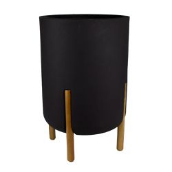 Vaso Redondo Cilíndrico Decore 34 Chumbo JVCDE34 - Santec