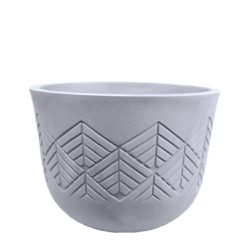 Vaso Tribo Redondo 42 Cimento Queimado Japi JVTTCQ42 - Santec