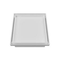 Ralo Oculto Quadrado Universal de 10x10cm Branco JR - Santec