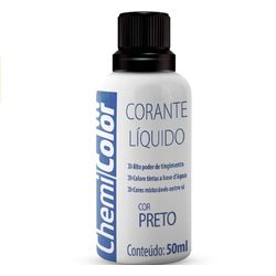 Corante Líquido Preto 50ml Chemicolor - Santec