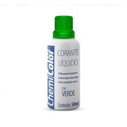 Corante Líquido Verde 50ml Chemicolor - Santec