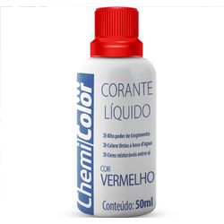Corante Liquido Vermelho 50ml Chemicolor - Santec