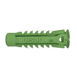 Bucha Plastica Verde 6mm TBI com 200 Unidades - Santec