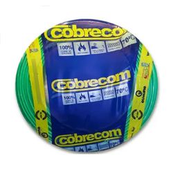 Cabo Flexível Verde 2,5mm Rolo Com 100 Metros Cobrecom - Santec