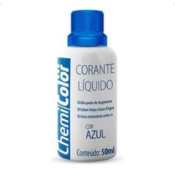 Corante Líquido Azul 50ml Chemicolor - Santec