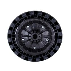 Roda Flexível Para Carrinho Eixo Universal Cap 100kg Fb Pneu... - Santec