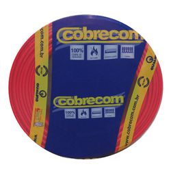 Cabo Flexível Vermelho 2,5mm Rolo Com 100 Metros Cobrecom - Santec