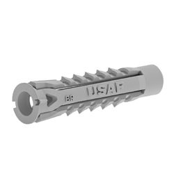 Bucha Plástica 6mm U-TBI Cinza com 200 Peças - Santec