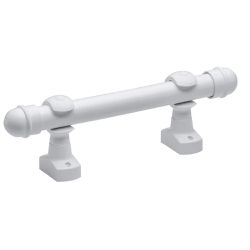 Varão de Cortina Branco 2m com Suporte - Santec