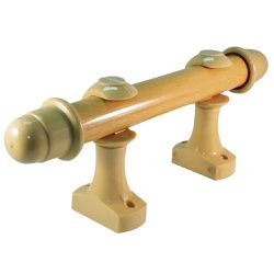 Varão de Cortina Cerejeira 2m com Suporte - Santec