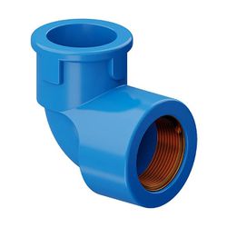 Joelho Pvc Azul 90º Graus LR Soldável Com Rosca Latão 25 x 3... - Santec