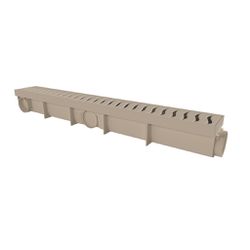 Ralo plástico Bege Com Coletor 6 x 50cm Modular - Santec