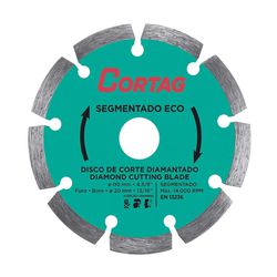 Disco Diamantado 110mm x 20mm Segmentado Eco Cortag 61699 - Santec